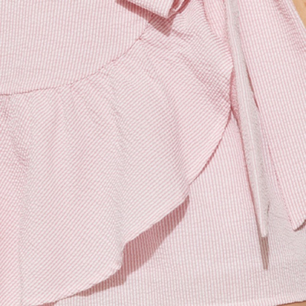 🆕 Francesca’s Sienna striped Wrap skort sz Large - Picture 4 of 16